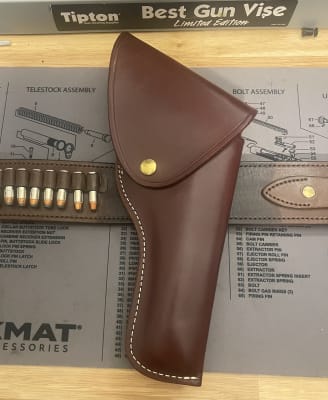Triple K 17 Hunter OWB Holster Right Hand Glock 20, 21 Leather Walnut