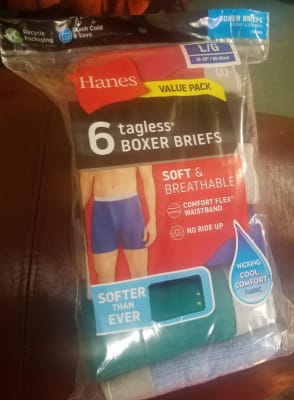 Hanes Our Most Comfortable Yet Grey Mens Underwear Boxer Briefs Size Medium  #2