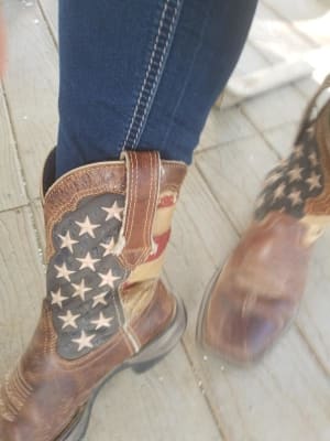 American flag sales boots womens
