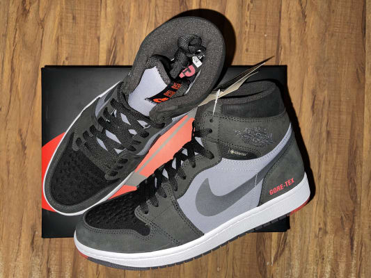 Jordan Air Jordan 1 High Element Bred Mens Lifestyle Shoes Cement