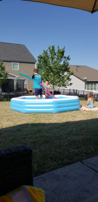 octagon blow up pool