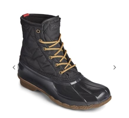 Sperry women's saltwater shiny quilted rain boot hot sale
