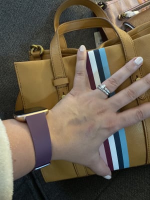 fossil kingston tote medium brown