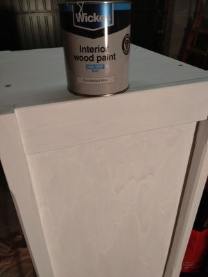 Matt white clearance paint for wood
