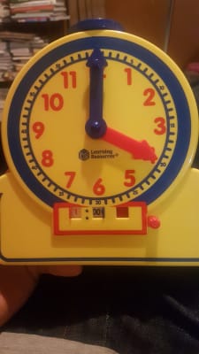 Learning Resources Primary Time Teacher 12-hour Clock Multi-color for sale online 