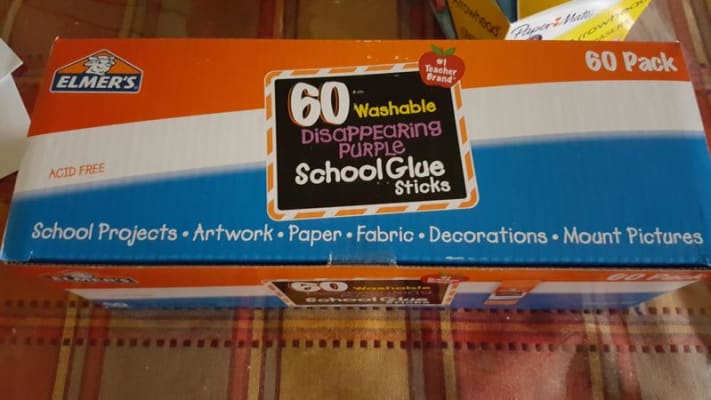 60 pk. - Elmer's Disappearing Purple School Glue Sticks