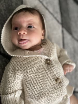 Hooded Button Front Knit Cardigan for Baby Old Navy