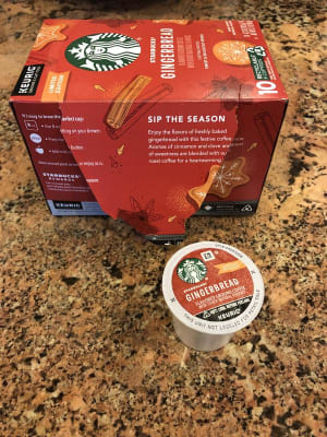 Starbucks Coffee, Ground, Gingerbread, K-Cup Pods - 22 pack, 0.37 oz pods