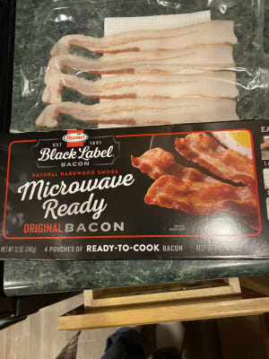 Hormel Black Label Fully Cooked Bacon, 9.5 oz., 72/CS - WB Mason