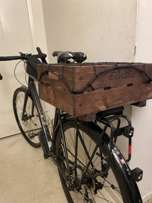 Electra wooden rear top bike crate