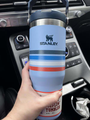 Stanley 10-09993-175 Insulated Straw Tumbler Classic 30 oz Iceflow Fog BPA  Free Fog