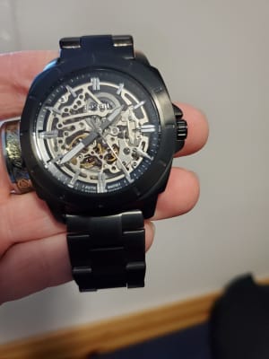 Privateer sport mechanical shop black stainless steel watch