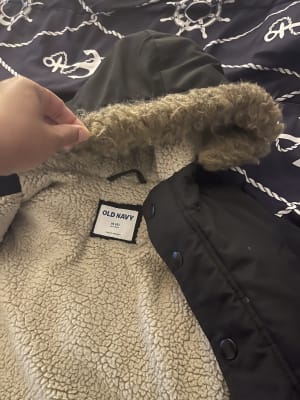 Old navy fur jacket sale