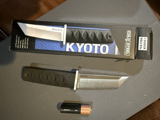 Cold Steel Kyoto I Fixed Blade Knife 3.25 Tanto Point 8Cr13MoV