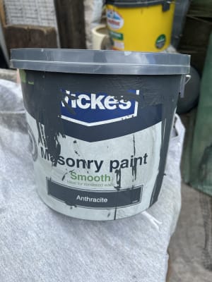 Wickes Smooth Masonry Paint Anthracite Grey 5L Wickes