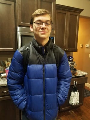 Color Blocked Frost Free Puffer Jacket for Men Old Navy