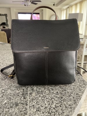 fossil claire backpack handbags black