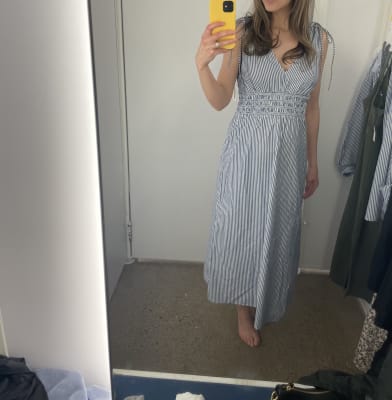Lucky Brand Stripe Maxi Dress, $119, 6pm.com