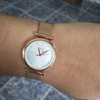 Carlie Mini Three-Hand Rose Gold-Tone 