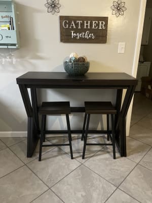 Espresso Brown Folding Dining Table, Big Lots Small Dining Room Tables