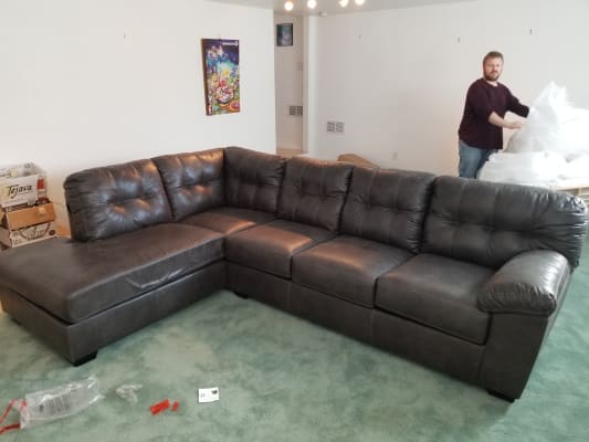 Signature Design By Ashley Fallston Living Room Sectional Big Lots