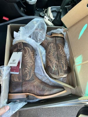 Bottes De Cowboy Homme Ariat Cuir Marron – Pointure 9.5 D – Style Western