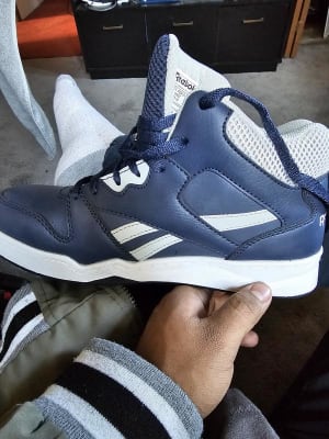 Reebok Men's BB4500 SD Hi Cut Safety Boots - Navy/Grey | elliottsboots