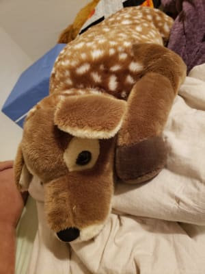 Spotted fawn body pillow deals