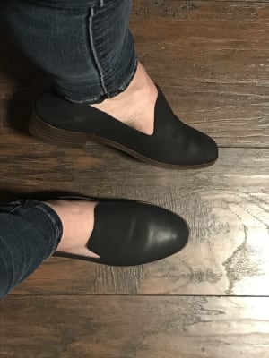 Cahill leather flat