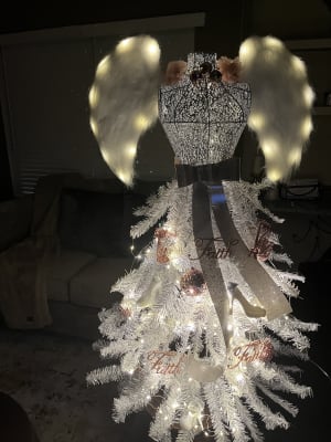 Angel christmas tree at big lots