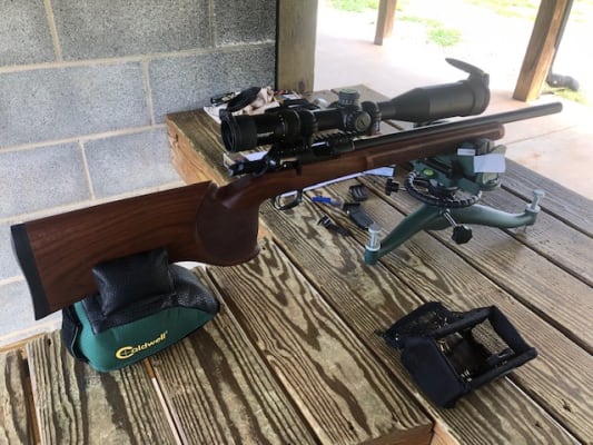 Caldwell ライフル射撃用 固定器具 射撃台 The Rock BR 競技用ライフル 美品 猟銃固定台