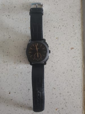 Hybrid Smartwatch Machine Dark Brown Leather - FTW1163 - Fossil