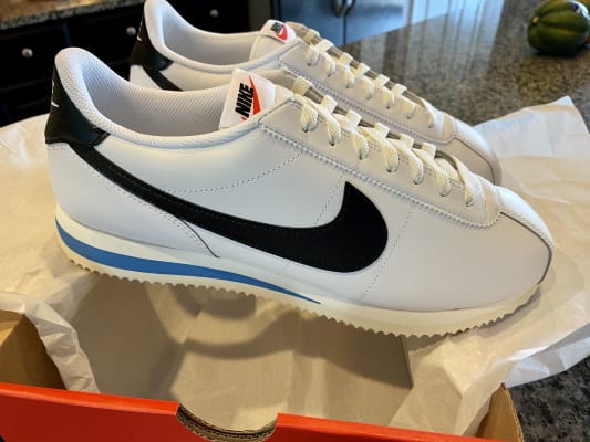 Nike Cortez Black/White Men's Running Shoe - Hibbett