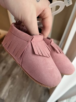 Unisex Faux Suede Moccasin Booties for Baby Old Navy