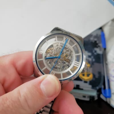 Fossil Townsman Automatic Watch Men s Watches in Silver Buckle