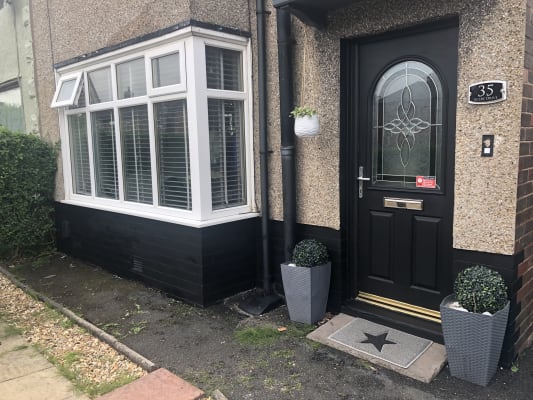 Black cheap masonry paint