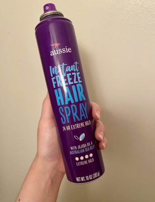 Aussie Instant Freeze Hair Spray 24 HR Extreme Hold 10 Oz