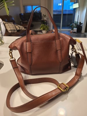 Fossil Skylar Satchel Brown 2024 towncentervb