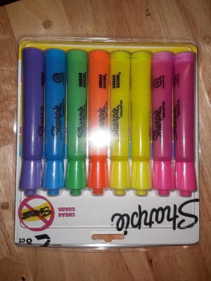 Chisel Details about   Sharpie 25164PP Tip 4- Accent Tank Highlighters Fluorescent Yellow 