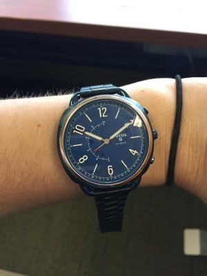 Hybrid Smartwatch Accomplice Navy Blue Stainless Steel