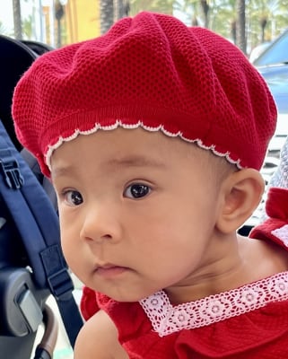 Newborn True Red Baby Sweater Beret by Janie and Jack