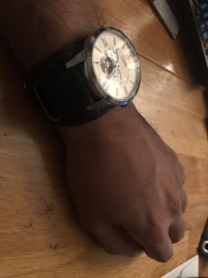 Townsman Automatic Brown Leather Watch 