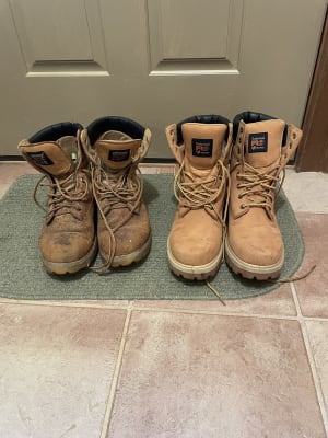 Used Timberland PRO Men\'s Tan Leather Boots s-l400.jpg main image 4