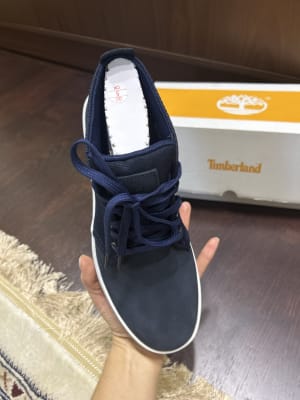 Timberland Davis Square Leather Sneaker Men s Shoes in Black Buckle