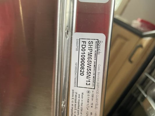 shpm65w55n bosch dishwasher