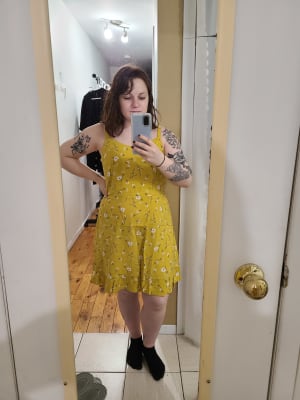 Fit Flare Ruffle Hem Cami Mini Dress for Women Old Navy