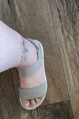 Skechers store tattoo sandals