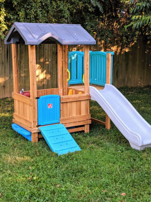 Step2 Woodland Adventure Playhouse Slide Homebase