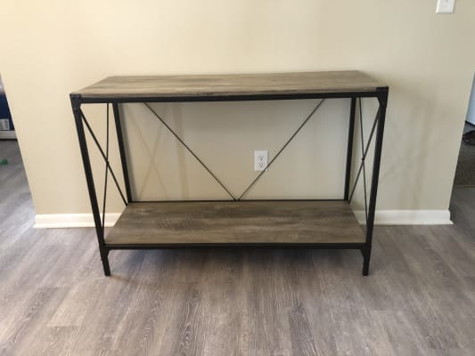 Stratford Rustic Wood Metal Console