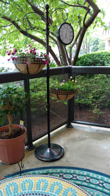 Wilson & Fisher Thermometer Plant Stand with Hooks